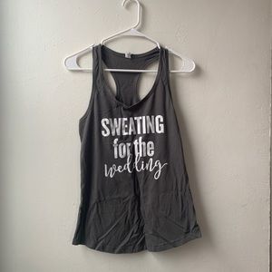 Sweating for the Wedding Graphic Tank Top